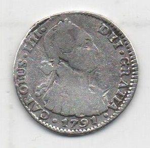 ESPAÑA CARLOS IV DEL AÑO 1791 DE 1 REAL